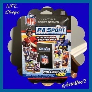 Stamps 🏈 New P.A. Sports NFL Collectible Sports Collection Book Starter Pack